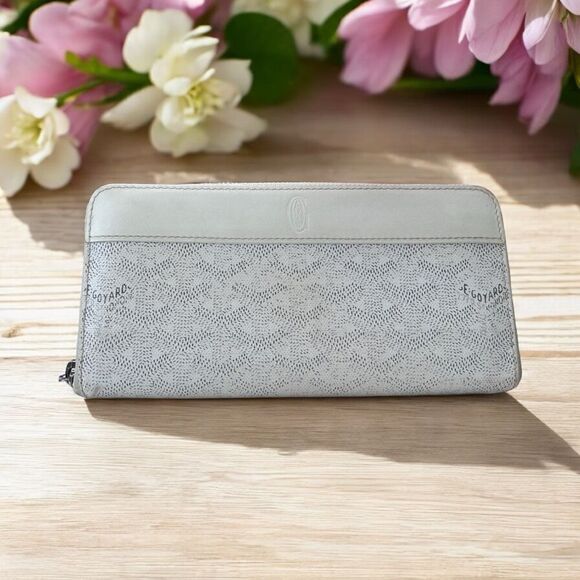 Goyard Handbags - Goyard White Goyardine Matignon GM Wallet